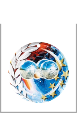 Médaille Ø 70 mm Boules & Pétanque  - NA23