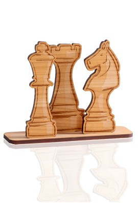 Trophée échecs Bois