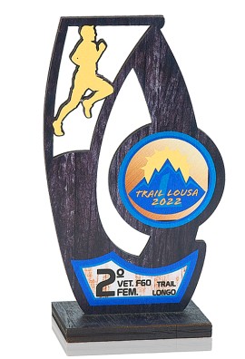 Trophée de Trail en Bois