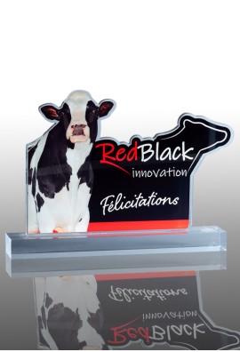 Trophée Acryglass Red Black