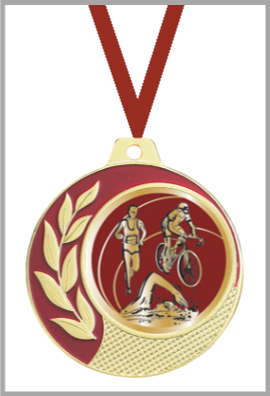 Médaille Ø 70 mm Triathlon  - CZ24