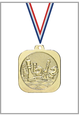 Médaille 35 x 35 mm Échecs – DK05