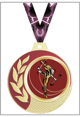 Médaille Ø 70 mm Twirling Bâton  - CZ25