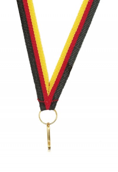 Ruban Médaille Noir-Rouge-Jaune - 6061