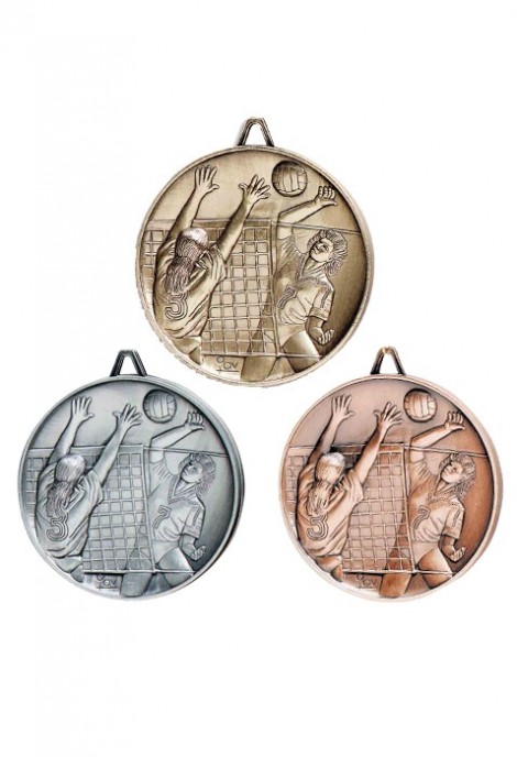 Médaille Ø 65 mm Volley-ball - 920-933