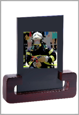 Trophée Verre & Bois Personnalisé 156-41-SU