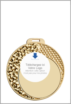 Médaille Logotée Ø 70 mm - 092-LO