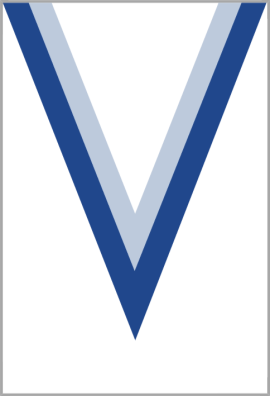 Ruban Médaille  Blanc/Bleu  : 6043