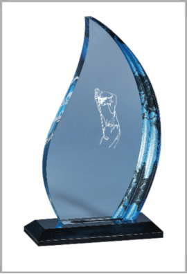 Trophée Acryglass Personnalisé 180-41-CLI