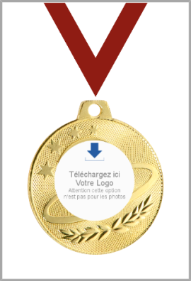 Médaille Logotée Ø 50 mm - Q-076-LO