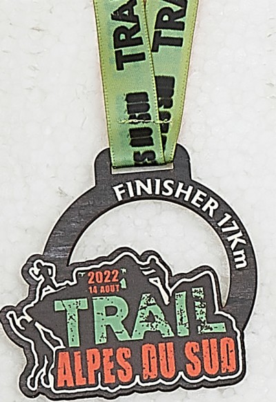 Médaille du Trail Alpes du Sud 17 Km