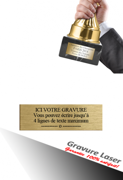 Plaquette Gravée 65mm- x 20mm