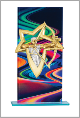 Trophée Verre Personnalisé 130-31-NJ