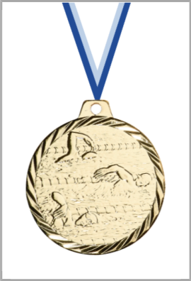 Médaille Ø 50 mm Natation  - NZ21