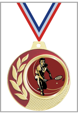 Médaille Ø 70 mm Badminton  - CZ04