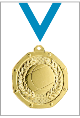 Médaille Ø 50 mm Boules & Pétanque  - DB04