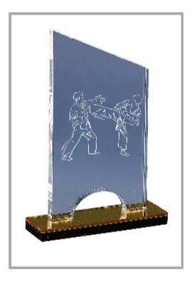 Trophée Acryglass Personnalisé 176-21-CLI
