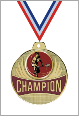 Médaille Ø 50 mm Badminton - CX04