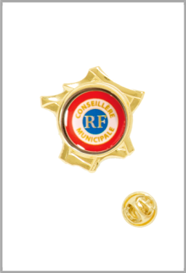 Pin's Carte de France Conseillère Municipale