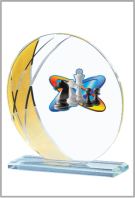 Trophée Verre Personnalisé 124-03-BJ