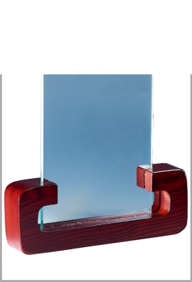 Trophée Verre & Bois Personnalisé 163-31-LO