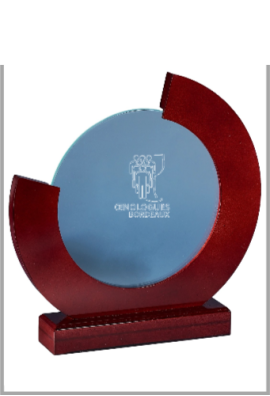Trophée Verre & Bois Personnalisé 164-51-LO