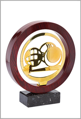 Trophée Bois Métal Boule & Pétanque JX05