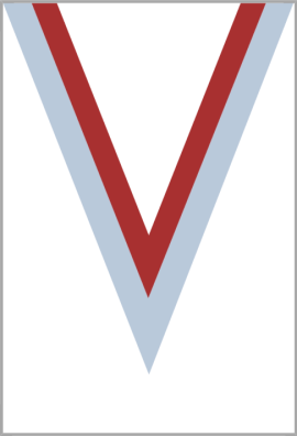 Ruban Médaille  Rouge/Blanc  : 6035