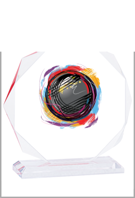 Trophée Acryglass Personnalisé 159-01-SU