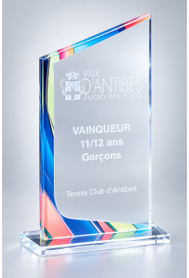 Trophée Acryglass Personnalisé 176-01-CLI