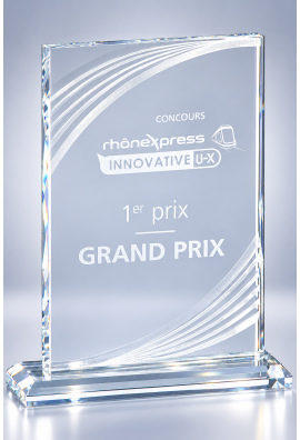 Trophée Acryglass Personnalisé 180-31-LO