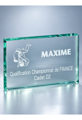 Trophée Verre Personnalisé 167-21-CLI