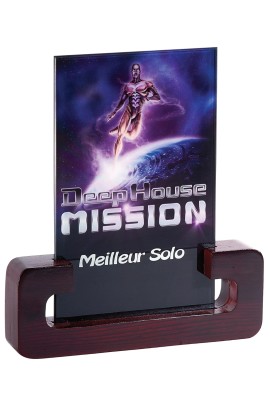 Trophée Verre & Bois Personnalisé 156-41-SU
