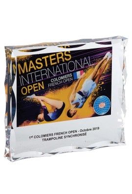 Trophée Acryglass Personnalisé 158-01-SU