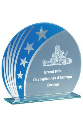 Trophée Verre Personnalisé 163-11DE-CLI