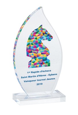 Trophée Acryglass Personnalisé 157-01-LO