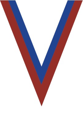 Ruban Médaille  Rouge/Bleu  : 6044