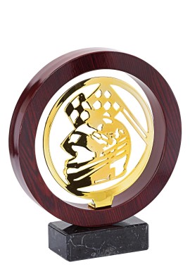 Trophée Bois Métal Auto-Moto JX01