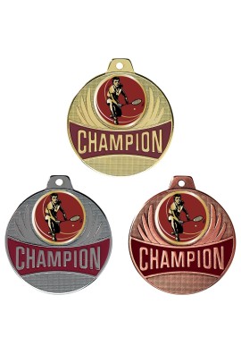 Médaille Ø 50 mm Badminton - CX04