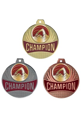 Médaille Ø 50 mm Natation  - CX19