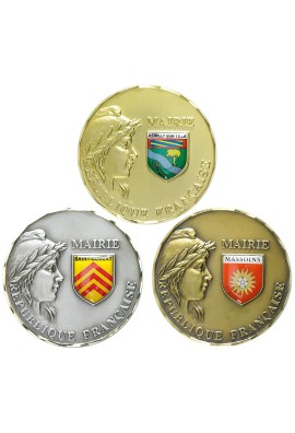 Médaille Mairie Ø 70 mm Logotée - A31