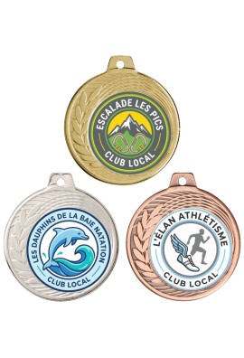 Médaille Logotée Ø 70 mm - Q-037-LO