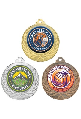 Médaille Logotée Ø 70 mm - 095-LO