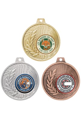 Médaille Logotée Ø 50 mm - Q-038-LO