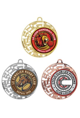 Médaille Logotée Ø 70 mm - 004-LO