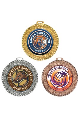 Médaille Logotée Ø 70 mm - 020-LO