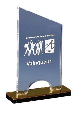 Trophée Acryglass Personnalisé 176-21-CLI
