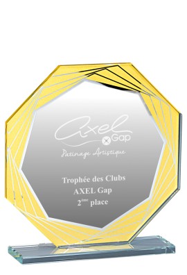 Trophée Verre Personnalisé 160-43-CLI