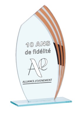 Trophée Verre Personnalisé 162-21-CLI