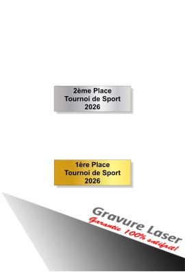 Plaquette Gravée 45mm- x 15mm